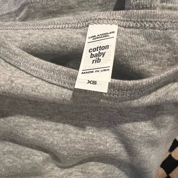 NWOT Los Angeles Apparel baby tee - Picture 2 of 2